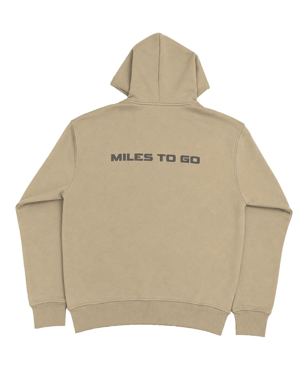 Miles to Go hoodie, back print